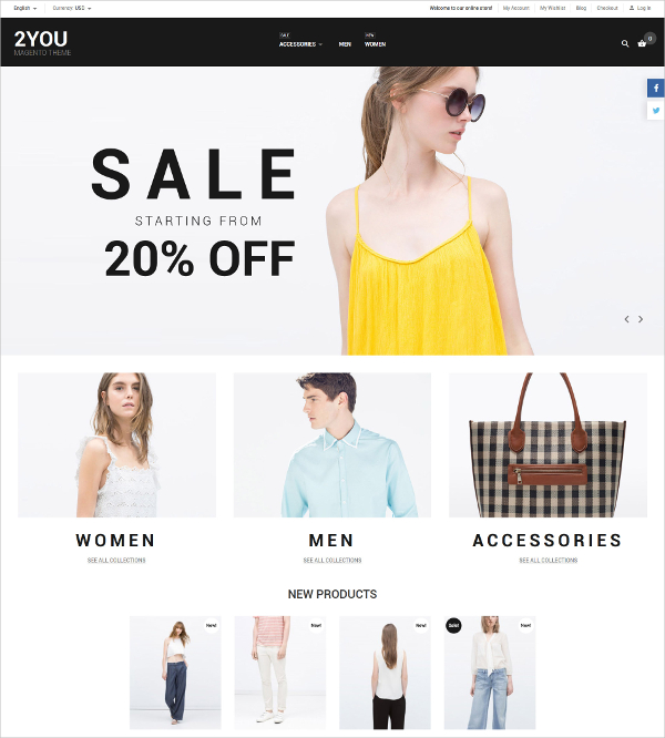 stylish ecommerce website magento theme 179