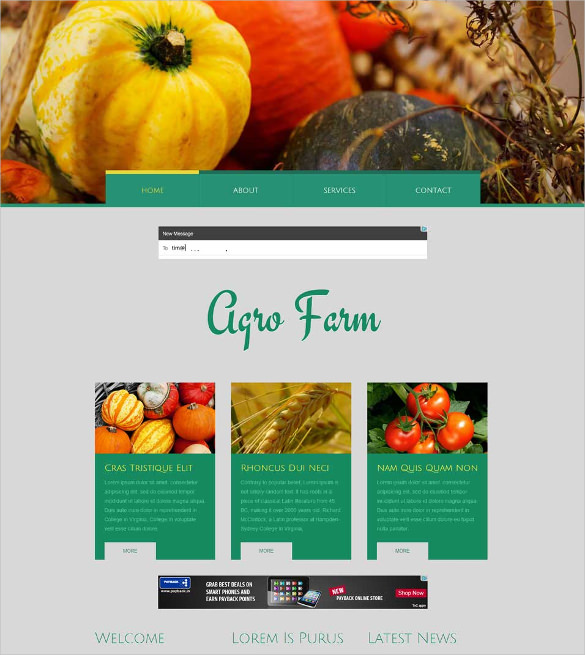 Free Agriculture Website Templates & Themes | Free & Premium | Free ...