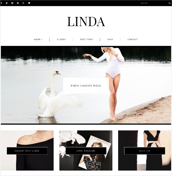 stylish responsive wordpress blog theme