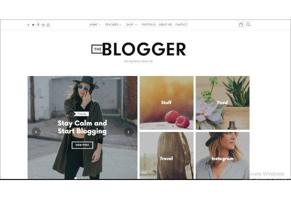 bloggers wordpress theme