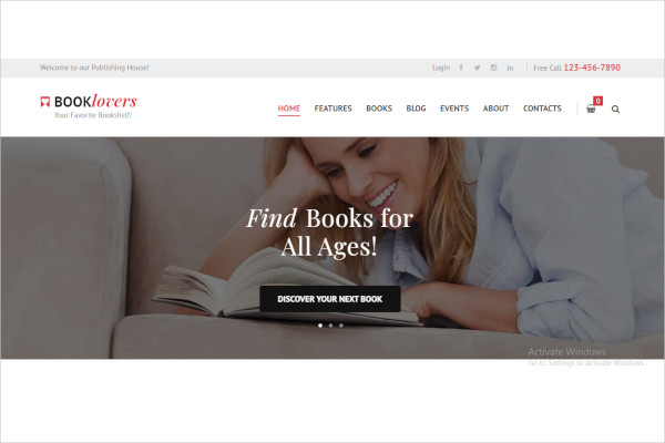 Free 15+ Book Store Website Themes & Templates