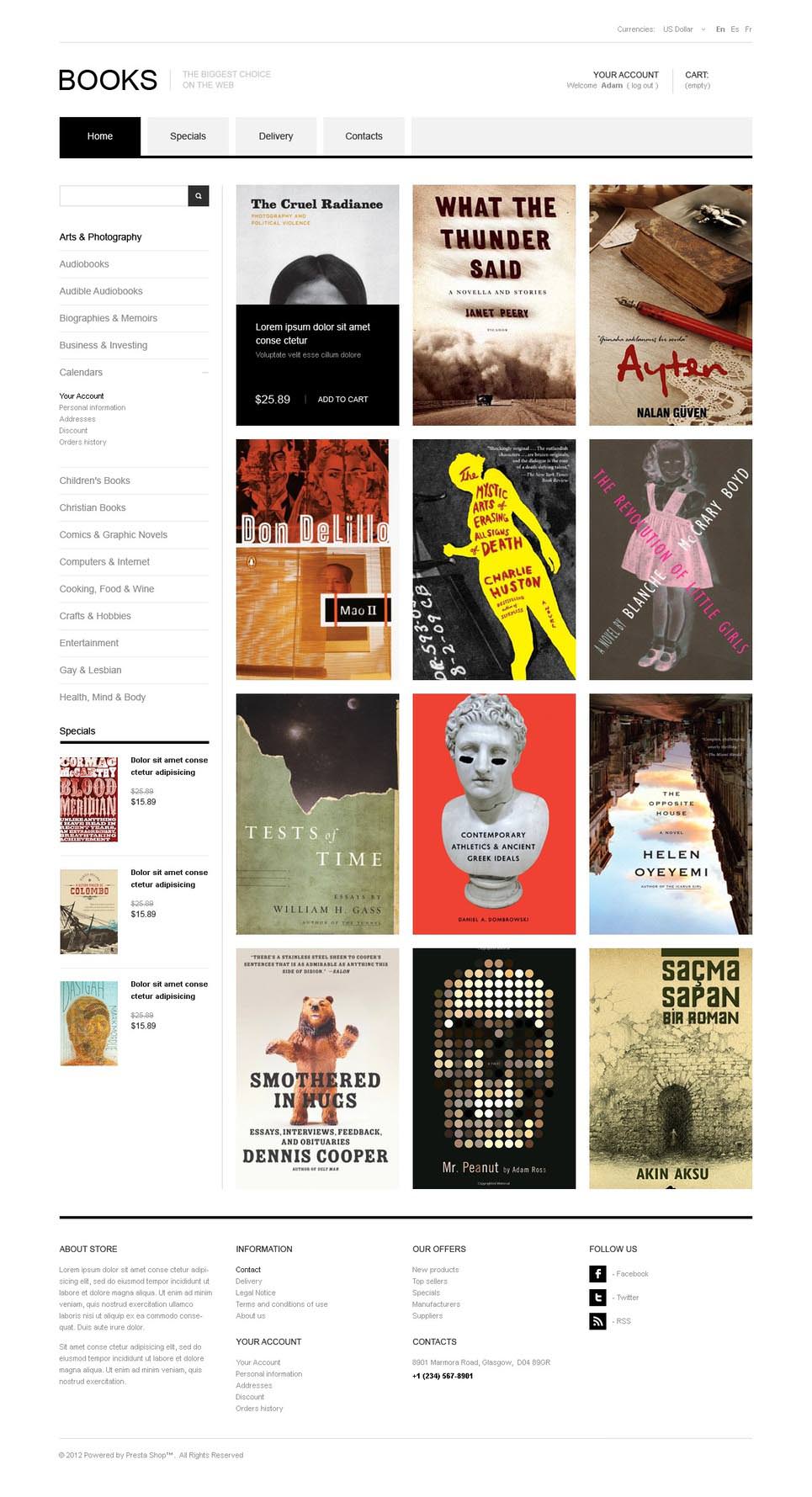 25+ Book Store Website Themes & Templates | Free & Premium Templates