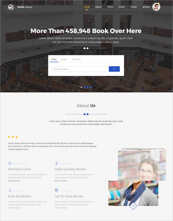 Free 15+ Book Store Website Themes & Templates