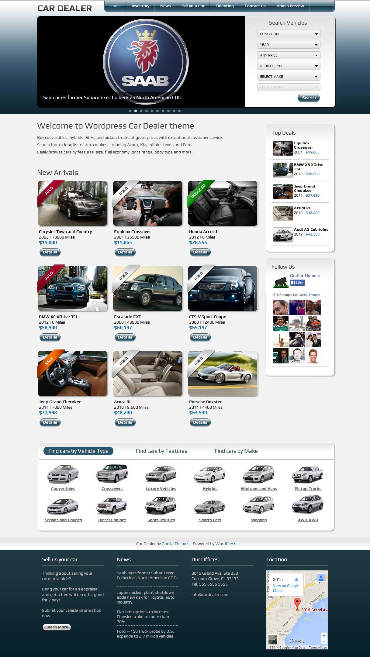 car dealer wordpress theme