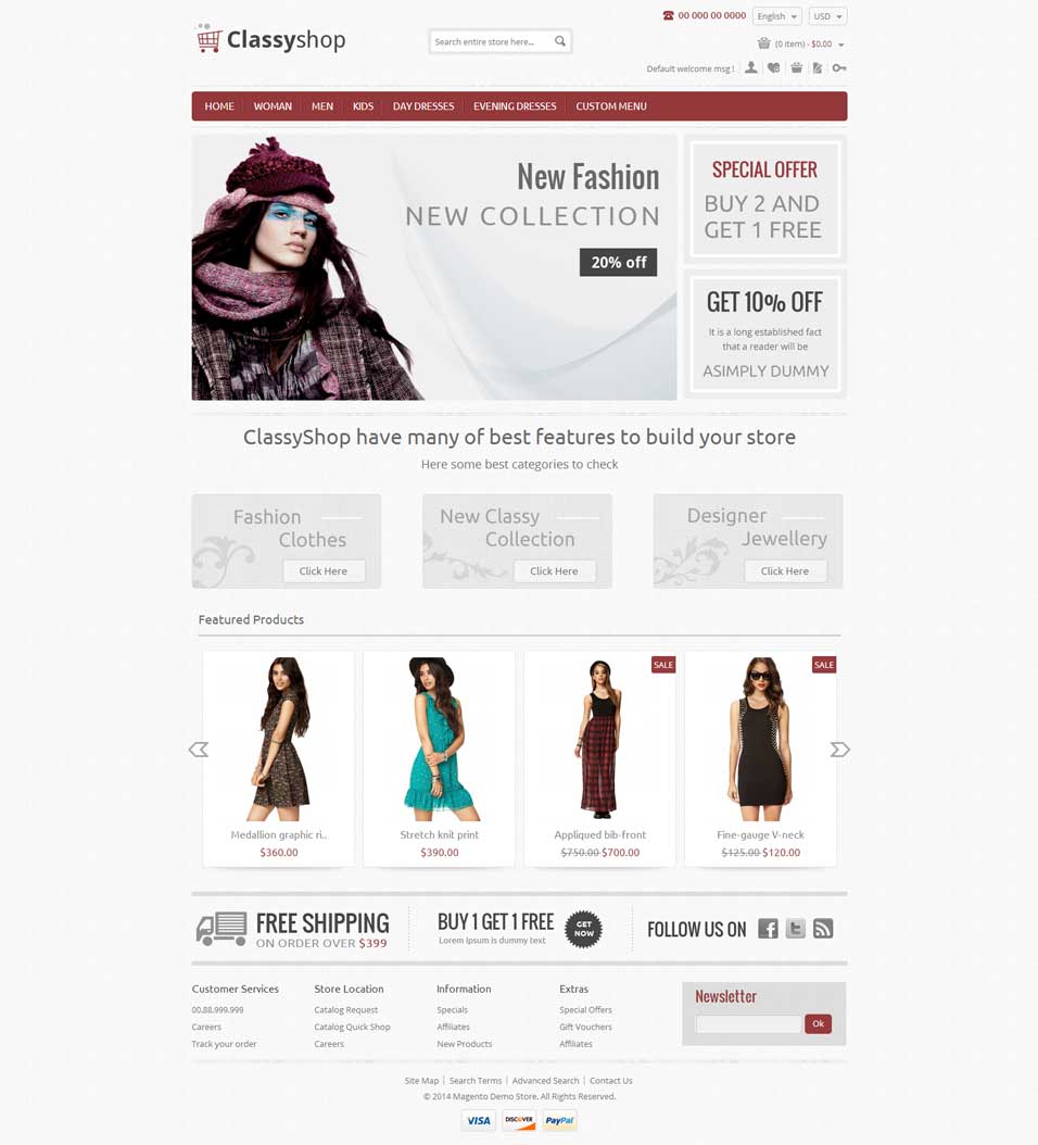 Clothe Store Website Templates & Themes | Free & Premium