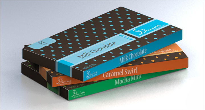 divine chocolate packaging