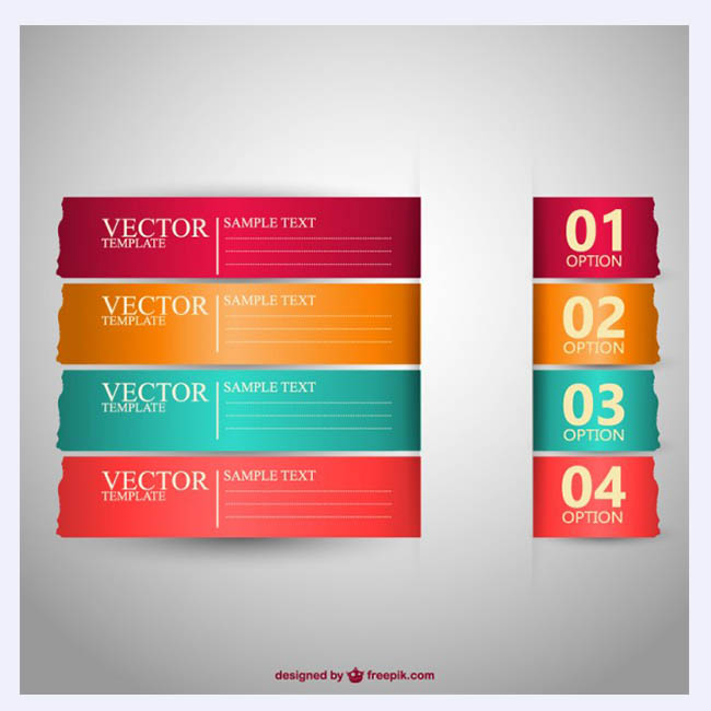 free banners vector design