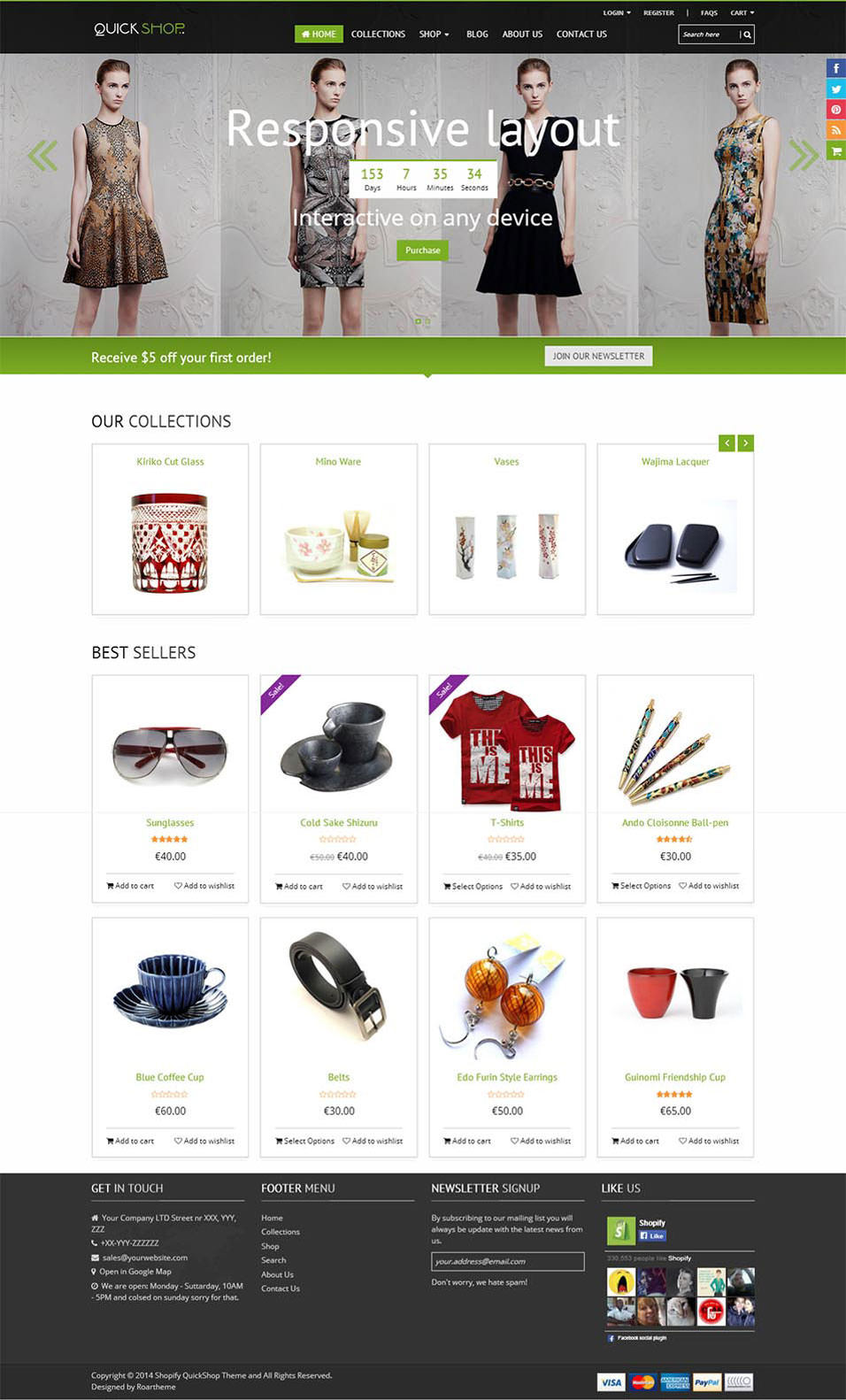 quickshop responsive shopify theme