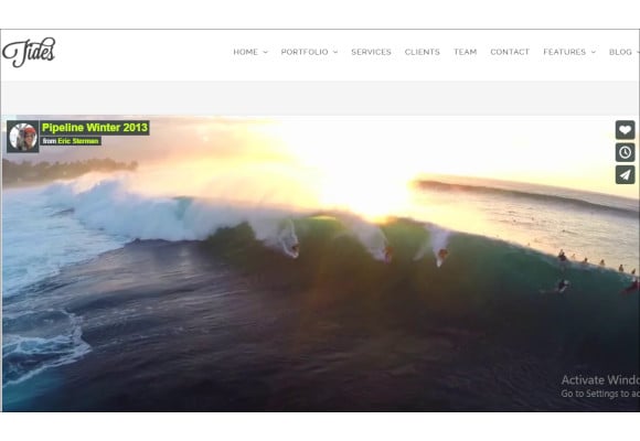 responsive one page video website template