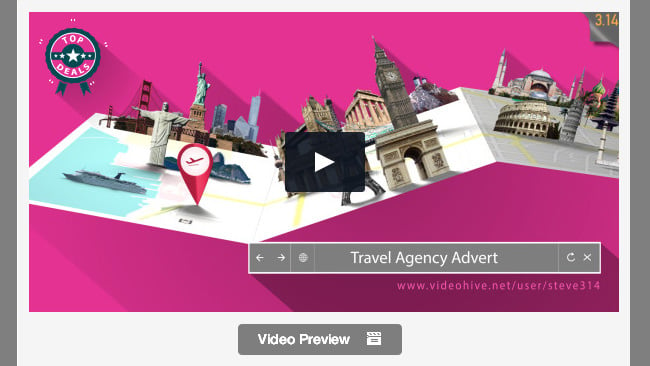 travel agency advert
