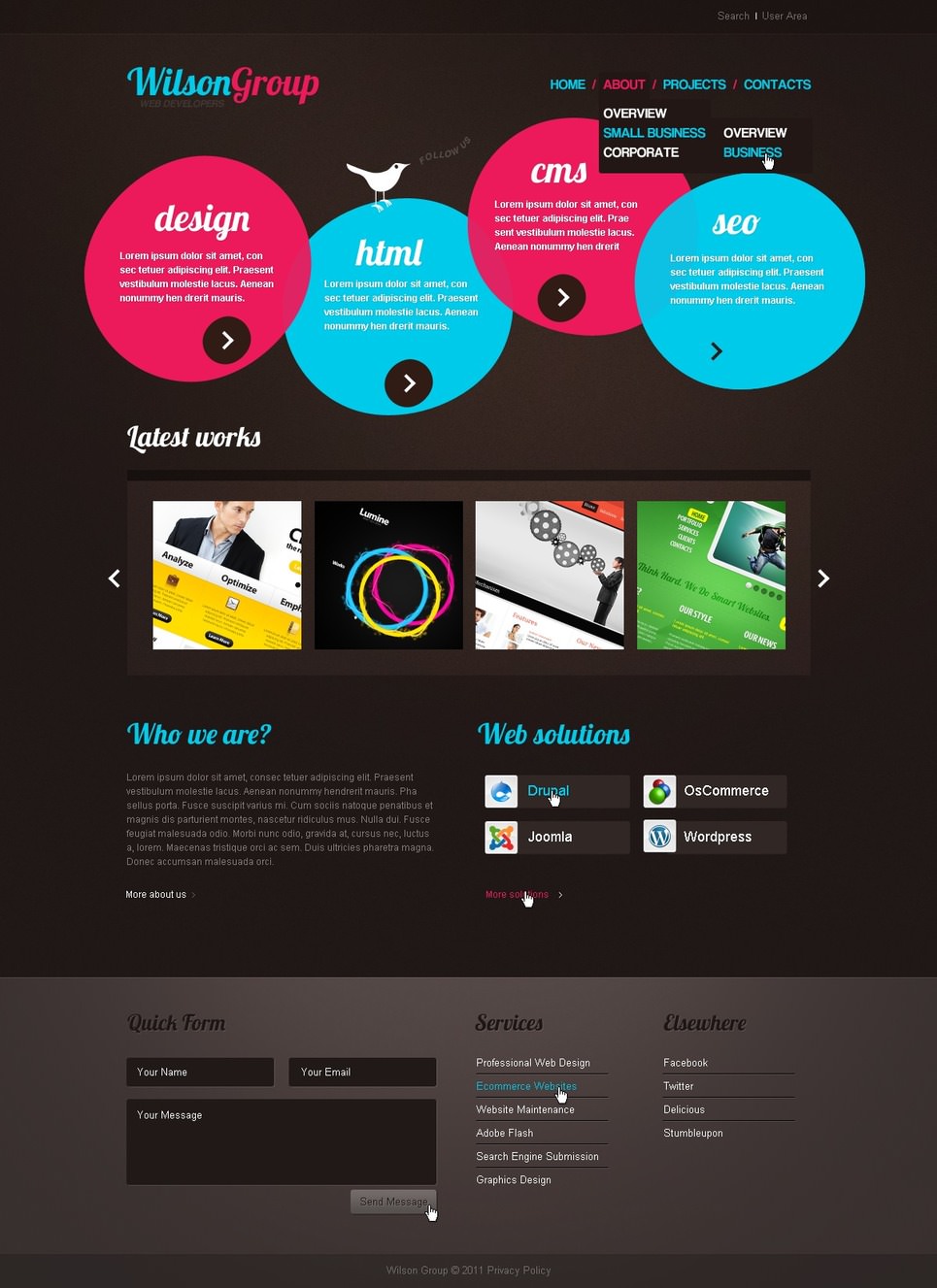 13+ Creative Website Templates for Designers | Free ...