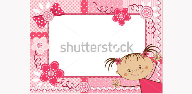 pink children frame