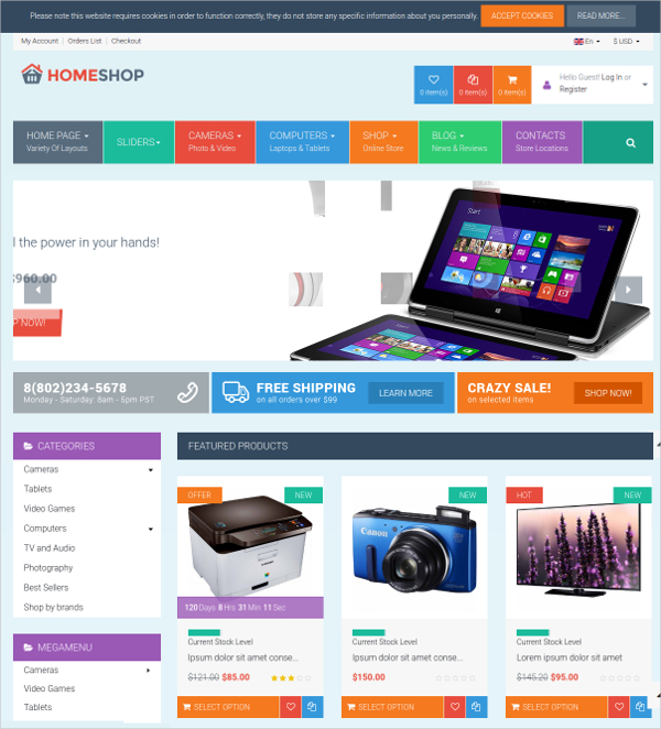 VirtueMart Shop Website Templates & Themes | Free & Premium