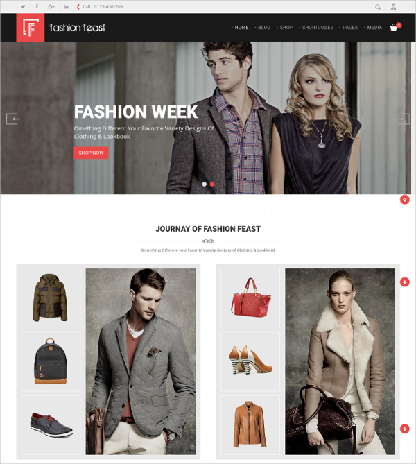 fashion woocommerce shopping responsive theme