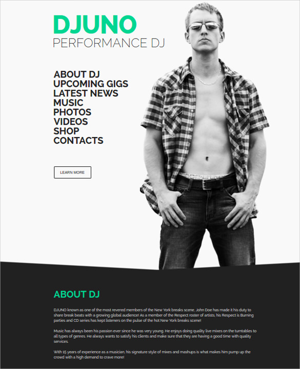 Dj Producer Website Templates Music Wix Com