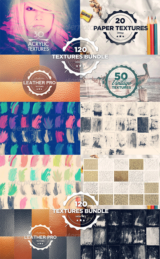 120 textures bundle