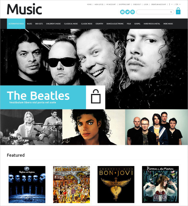 online music store opencart template 89