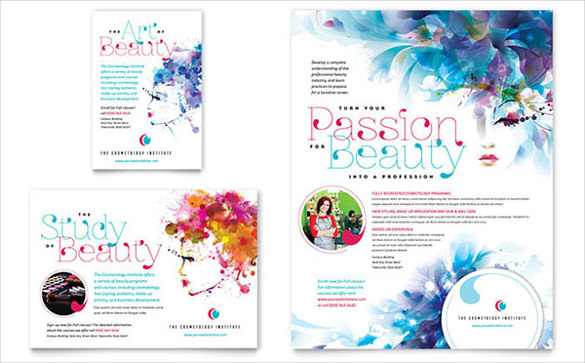 cosmetology flyer ad template