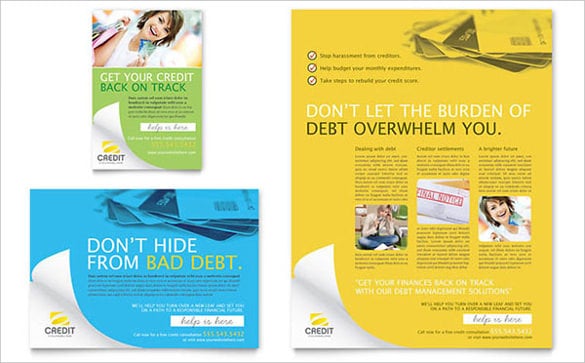 consumer credit counseling flyer ad template