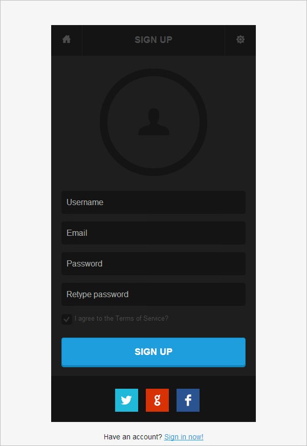 day night login page