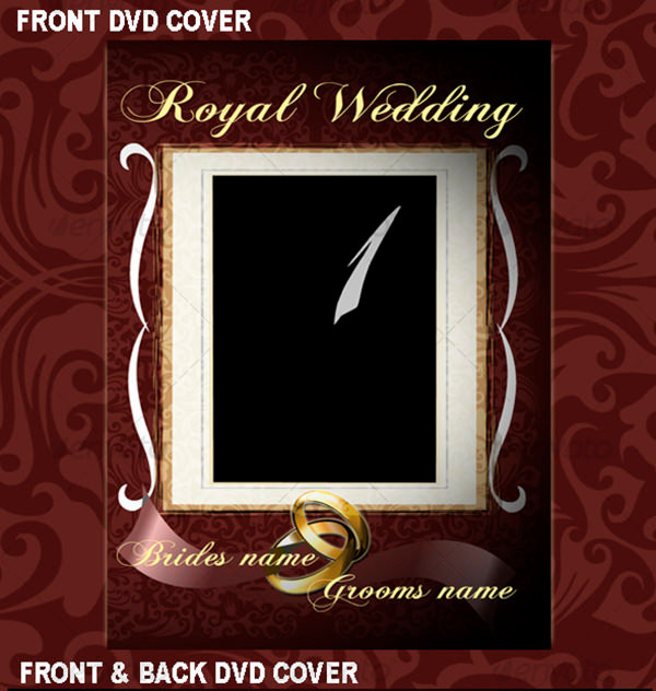 Wedding dvd cover template psd free download