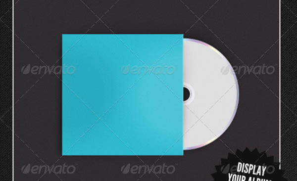 blank album cover template