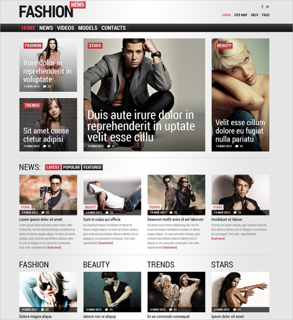 fashion news responsive joomla blog template 53