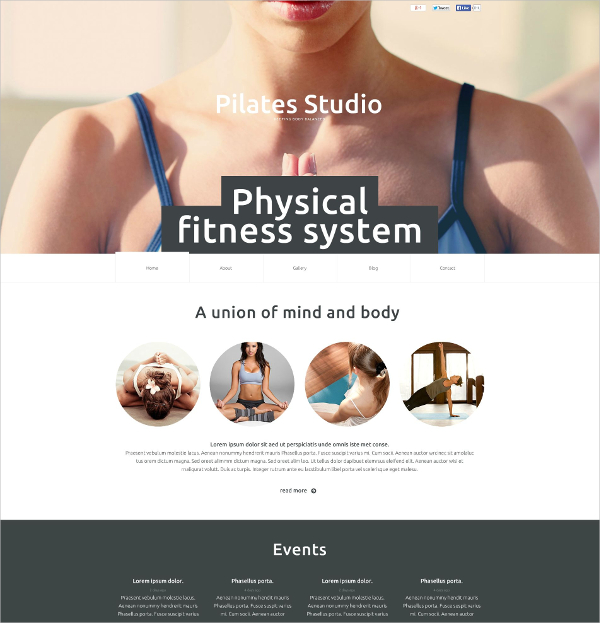 physical fitness system flash cms template 69