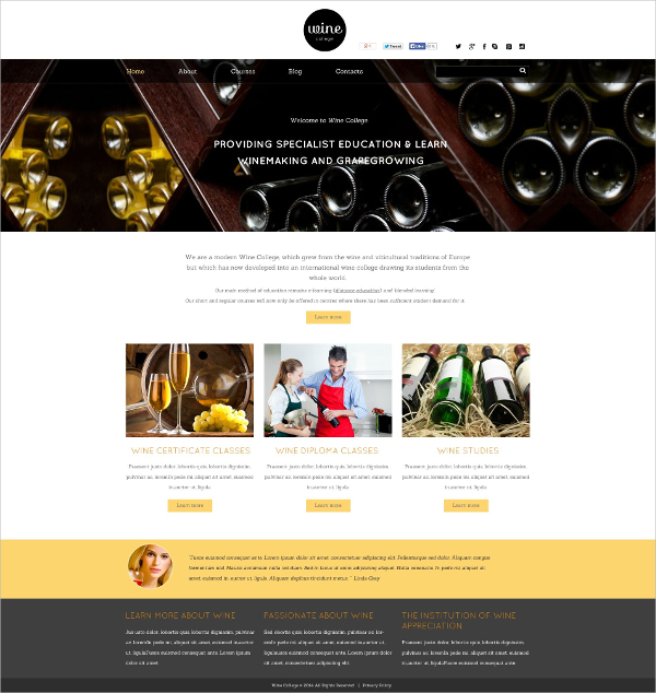 wine making flash cms template 69