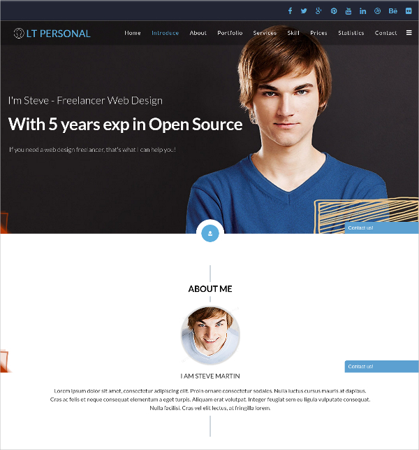 15+ Free Personal Website Themes & Templates