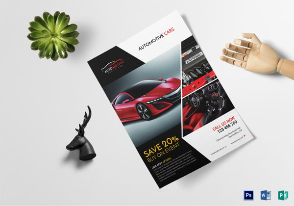 automotive car sales flyer template
