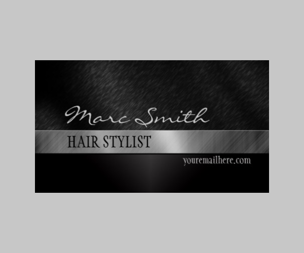 black stylish business card two sided