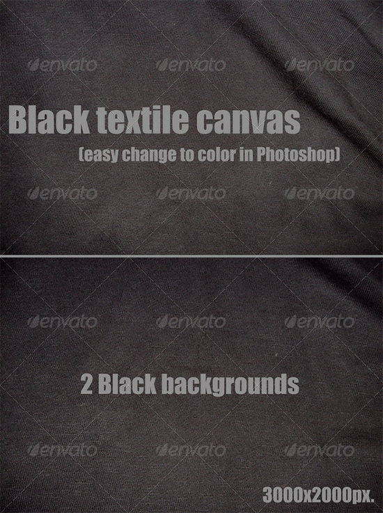 black textile canvas