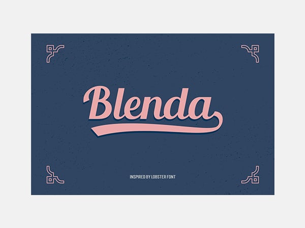 blenda script free font