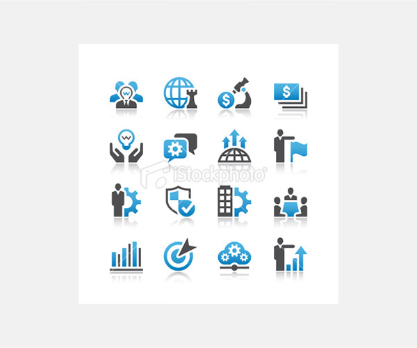 business icons illustration