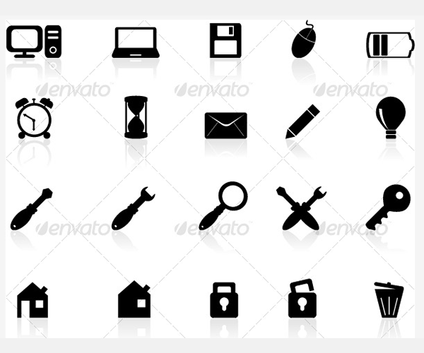 computer icons set