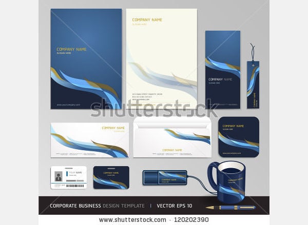 corporate identity business set design