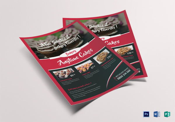 customizable bake sale flyer template