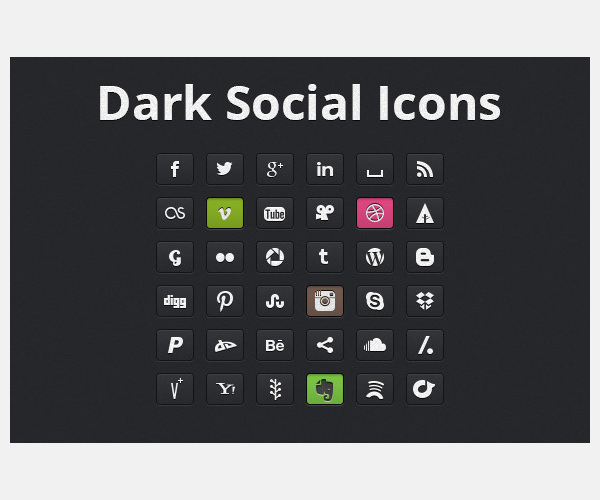 dark social icons