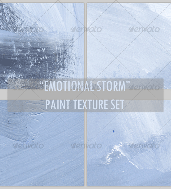 emotional storm paint texture set