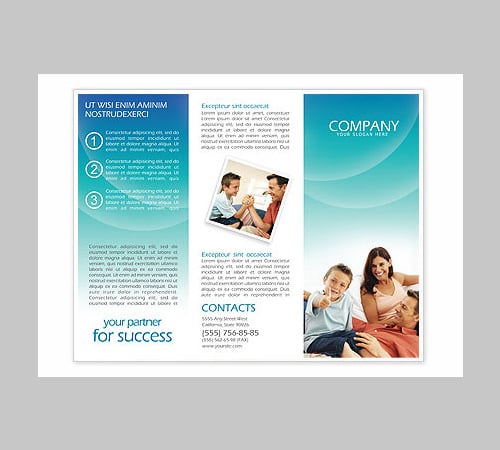 family brochure template