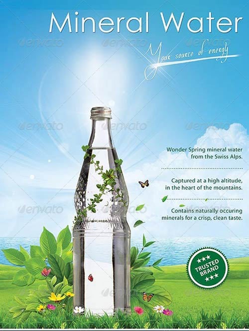green advertising poster graphicriver