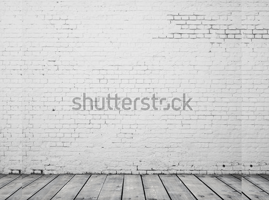 high resolution white brick room