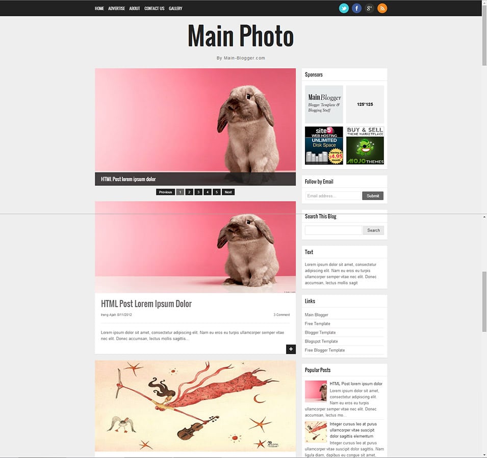 31+ Photography Blog Themes & Templates