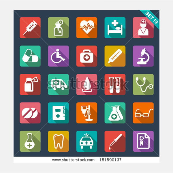 medical and health care icons