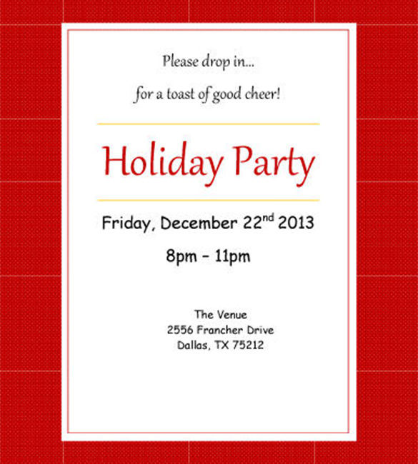 Party Invitation Templates Free Word Templates