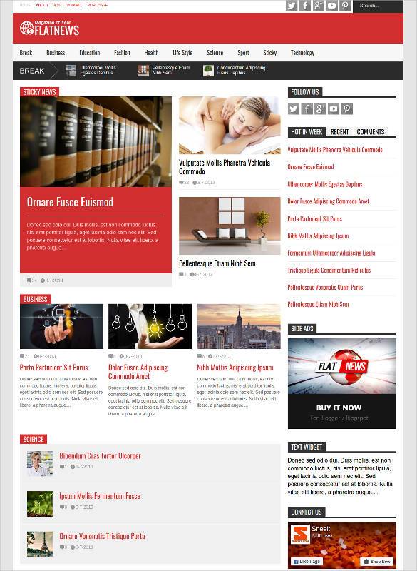 39+ Professional Blog Themes & Templates