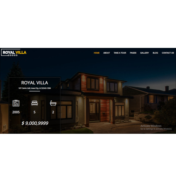 real estate homes landing page theme