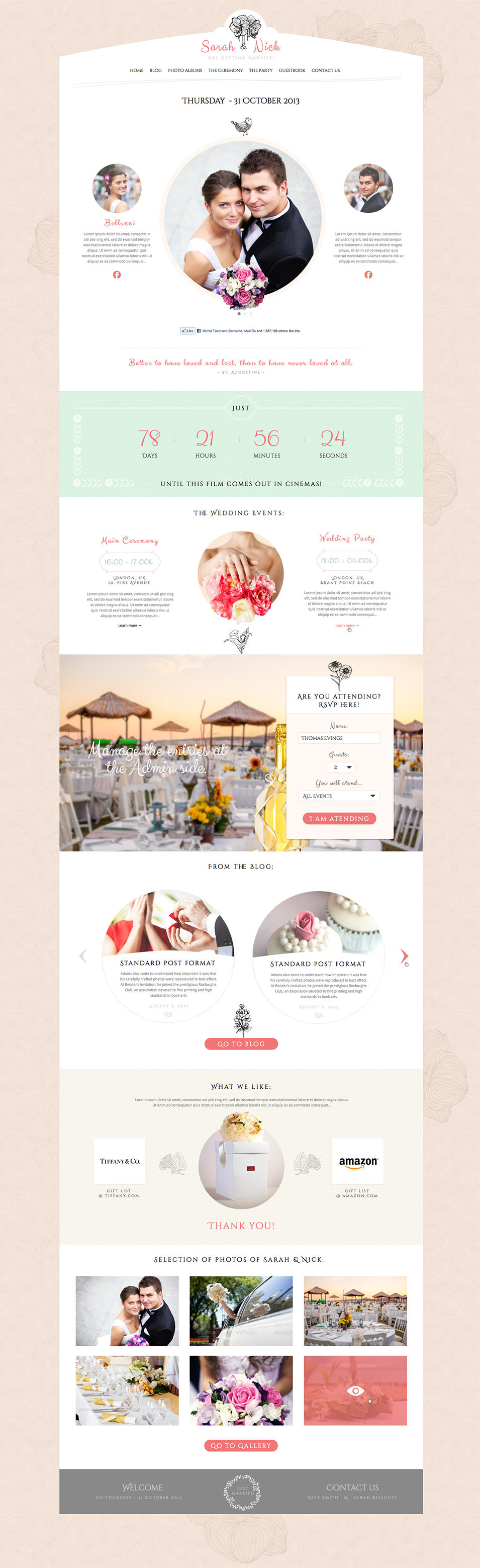 16 Best Wedding Event Planner Website Templates