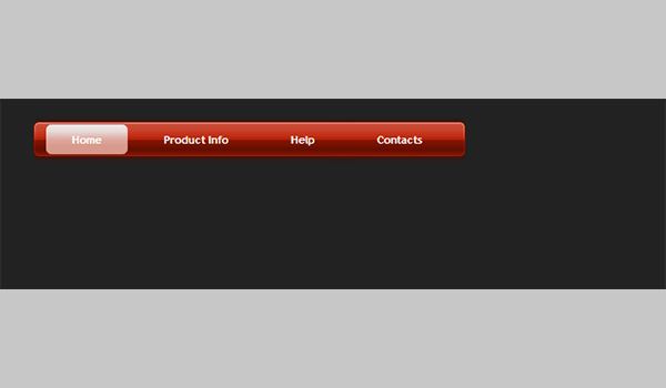 jquery menu drop down style 04 red